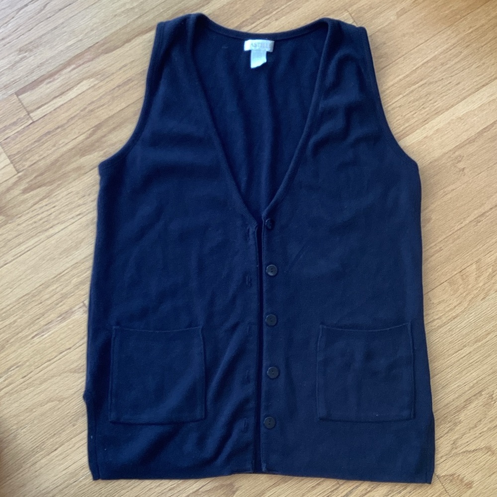 Pastille Men's Black Sweater Vest